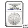 Image 1 : 2008-W REV 07 Silver Eagle NGC MS69