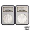 Image 1 : [2] 1993 Silver Eagle NGC MS69