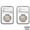 Image 1 : [2] 1953-54 Washington Carver Half Dollar NGC MS64-65