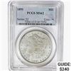 1891 Morgan Silver Dollar PCGS MS62