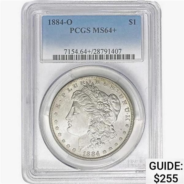 1884-O Morgan Silver Dollar PCGS MS64+