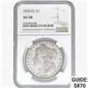 1878-CC Morgan Silver Dollar NGC AU58