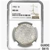 Image 1 : 1902 Morgan Silver Dollar NGC MS64