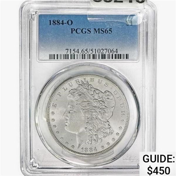 1884-O Morgan Silver Dollar PCGS MS65