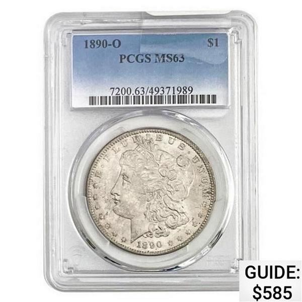 1890-O Morgan Silver Dollar PCGS MS63