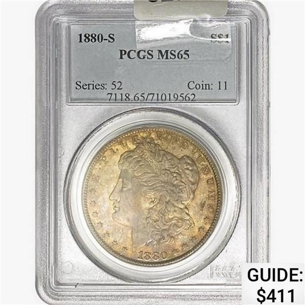 1880-S Morgan Silver Dollar PCGS MS65