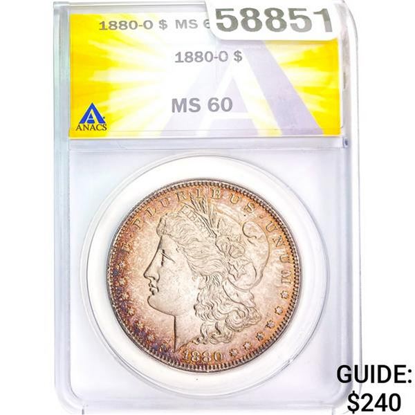 1880-O Morgan Dollar ANACS MS60
