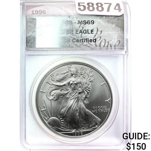 1996 Silver Eagle GSA MS69