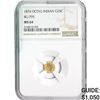 Image 1 : 1874 Octagonal Indian G25C NGC MS64