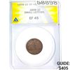 Image 1 : 1858 1C Small Letters ANACS EF45
