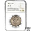 Image 1 : 1957-D 50C NGC MS65