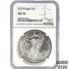 Image 1 : 2018 Eagle S$1 NGC MS70