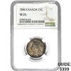 Image 1 : 1886 Canada 25C NGC VF25