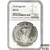 Image 1 : 2018 $1 American Silver Eagle NGC MS70