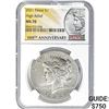 Image 1 : 2021 Peace $1 High Relief NGC MS70