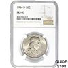 Image 1 : 1954-D 50C NGC MS65