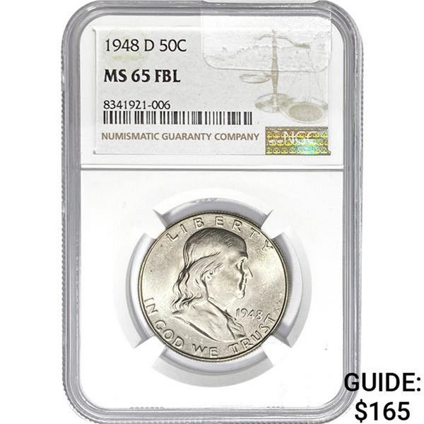 1948-D 50C NGC MS65 FBL