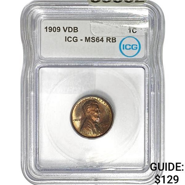 1909 VDB 1C ICG MS64 RB