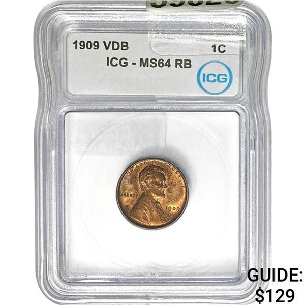 1909 VDB 1C ICG MS64 RB