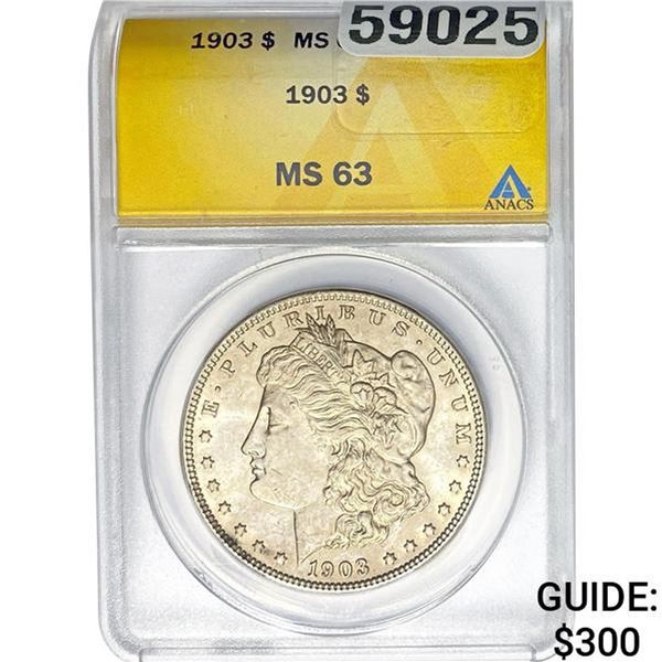 1903 Morgan Dollar ANACS MS63