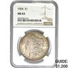 Image 1 : 1904 $1 NGC MS63