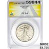 Image 1 : 1938 50C Walking Liberty ANACS PF64