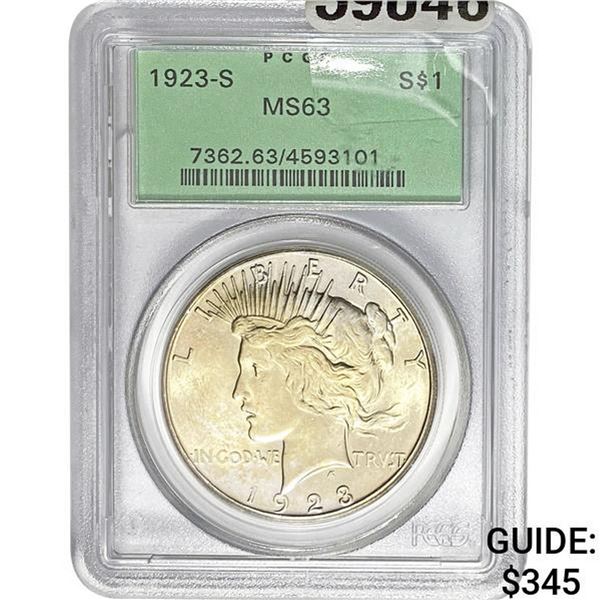 1923-S $1 PCGS MS63