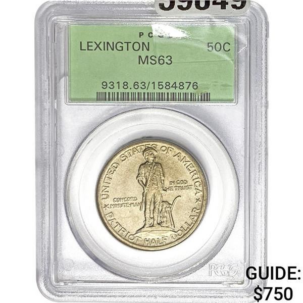 1925 Lexington 50C PCGS MS63