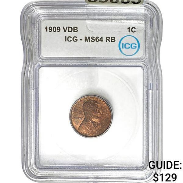 1909 VDB 1C ICG MS64 RB