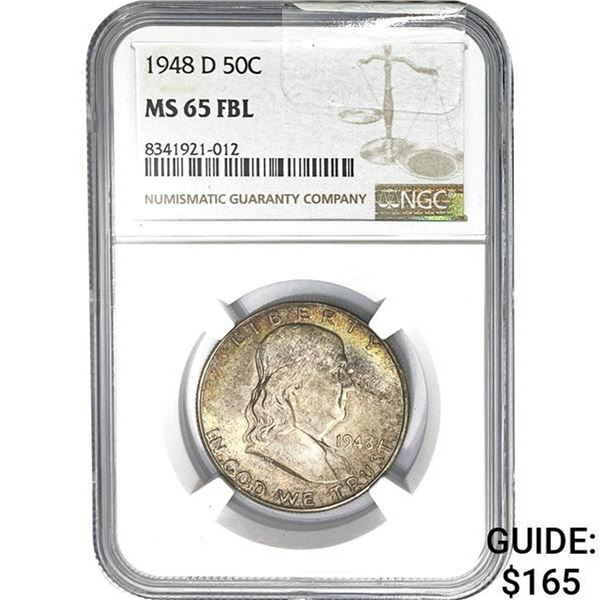 1948-D 50C NGC MS65 FBL