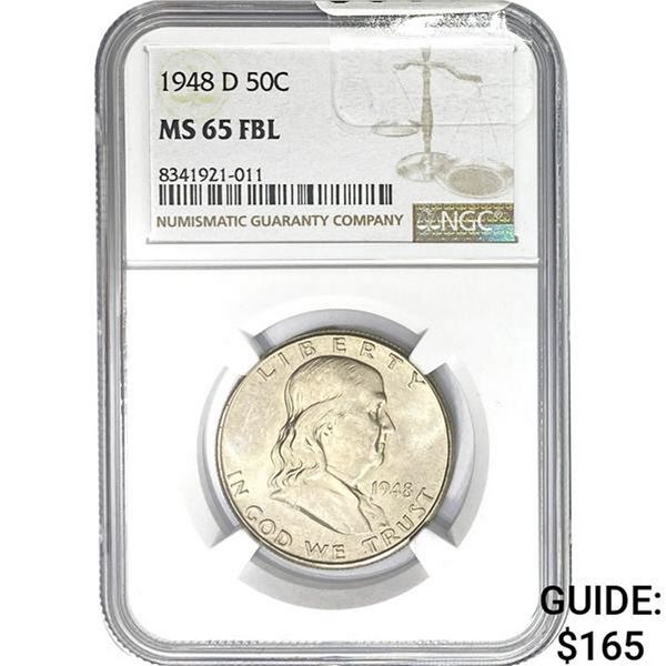 1948-D 50C NGC MS65 FBL