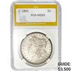 Image 1 : 1891 $1 Morgan Dollar PGA MS65