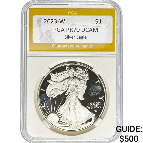 2023-W $1 PGA PR70 DCAM Silver Eagle