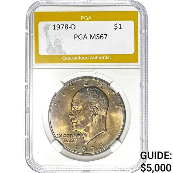 1978-D $1 Eisenhower Dollar PGA MS67