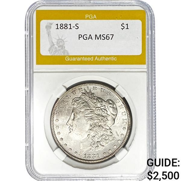 1881-S $1 PGA MS67
