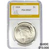 Image 1 : 1924 $1 Peace Dollar PGA MS67