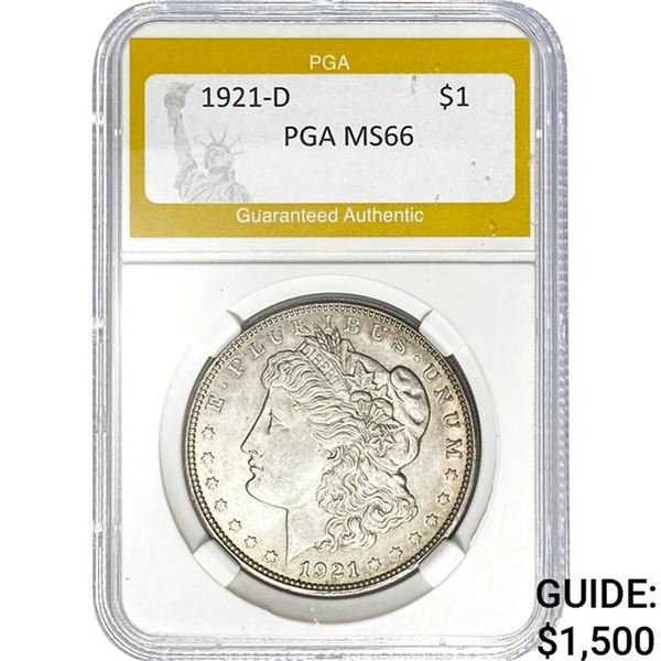 1921-D $1 Morgan Dollar PGA MS66