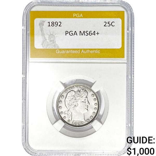 1892 25C PGA MS64+