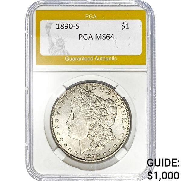 1890-S $1 PGA MS64