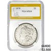 Image 1 : 1878 $1 Morgan Dollar PGA MS64