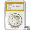 Image 1 : 1921 $1 Peace Dollar PGA MS63