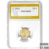 Image 1 : 1913 $2.5 Indian Head PGA MS64