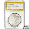 Image 1 : 1878 $1 Morgan 8TF PGA MS65+