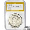 Image 1 : 1921 $1 Peace Dollar PGA MS63