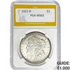 Image 1 : 1921-D Morgan Dollar PGA MS65