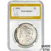 Image 1 : 1891 $1 Morgan Dollar PGA MS64+
