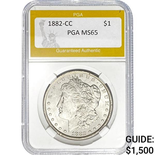 1882-CC Morgan Dollar PGA MS65