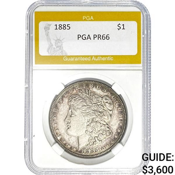 1885 $1 Morgan Dollar PGA PR66