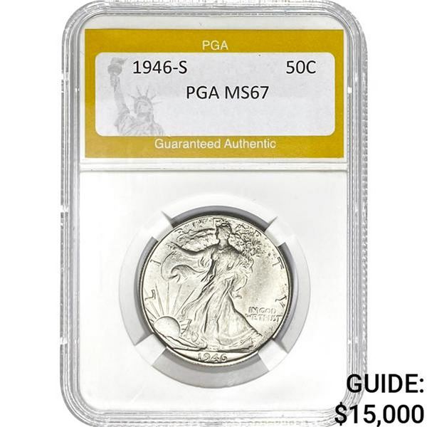 1946-S 50C PGA MS67