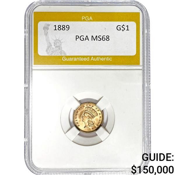 1889 G$1 PGA MS68